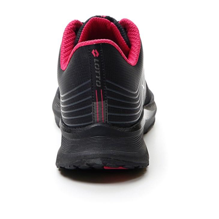 Zapatillas Running Lotto Speedevo 700 II W Mujer Negras Rosas | PD194849N7