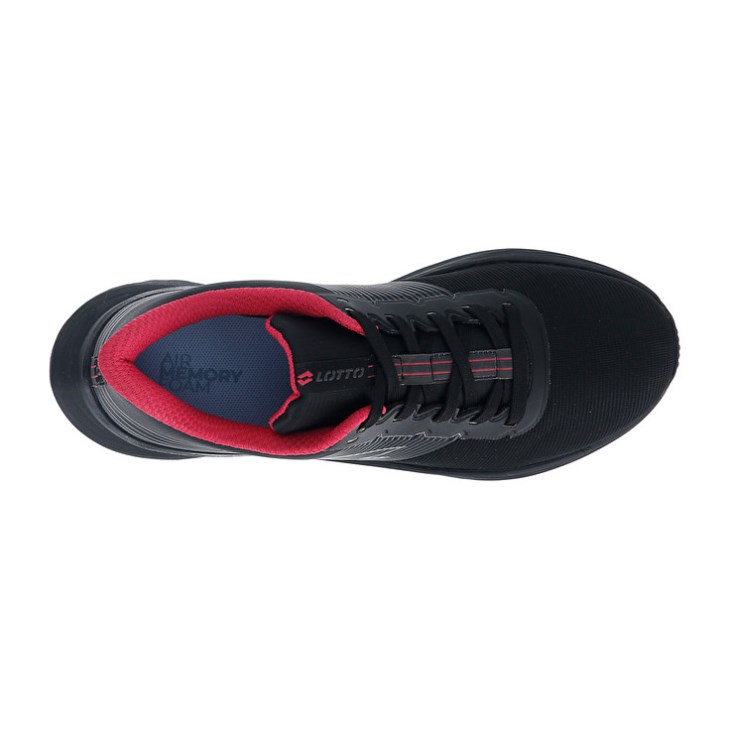 Zapatillas Running Lotto Speedevo 700 II W Mujer Negras Rosas | PD194849N7