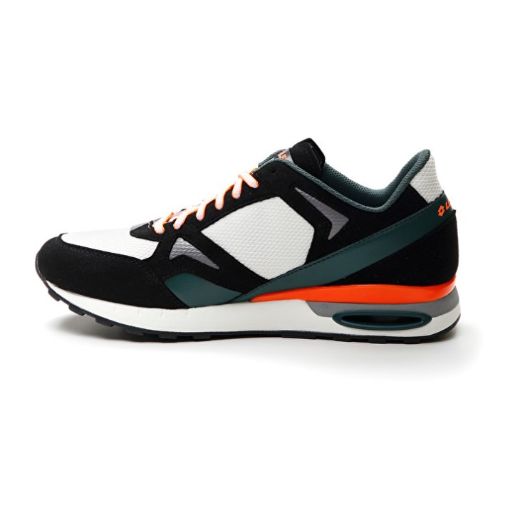 Zapatillas Running Lotto Synpulse '93 AMF Hombre Blancas Negras Verde | PN484738N4