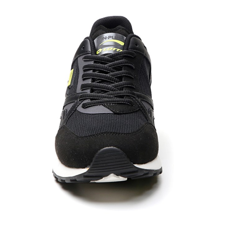Zapatillas Running Lotto Synpulse '93 II AMF Hombre Negras Verde Gris | BO083958T9