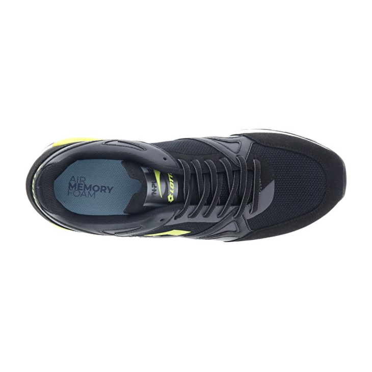 Zapatillas Running Lotto Synpulse '93 II AMF Hombre Negras Verde Gris | BO083958T9