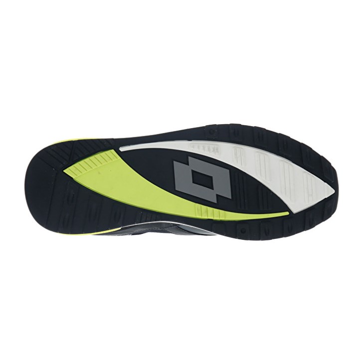 Zapatillas Running Lotto Synpulse '93 II AMF Hombre Negras Verde Gris | BO083958T9