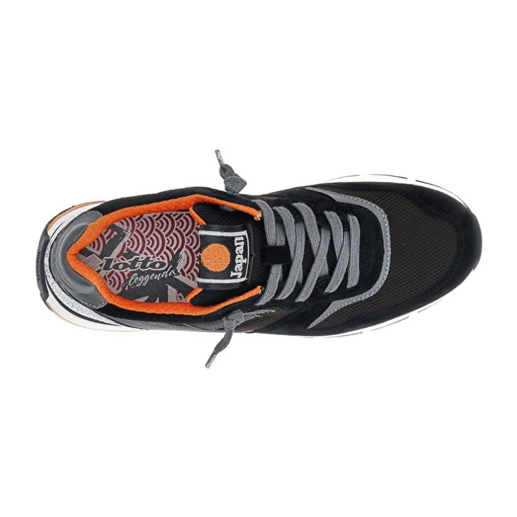 Zapatillas Running Lotto Tokyo Ginza Hombre Negras Marrones | PZ259075D5