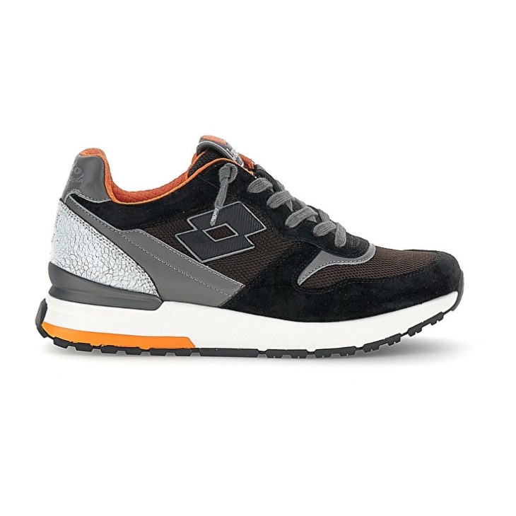 Zapatillas Running Lotto Tokyo Ginza Hombre Negras Marrones | PZ259075D5