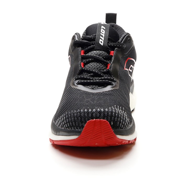 Zapatillas Running Lotto Volata Hyperpulse 100 Hombre Negras Rojas | FH478737T4