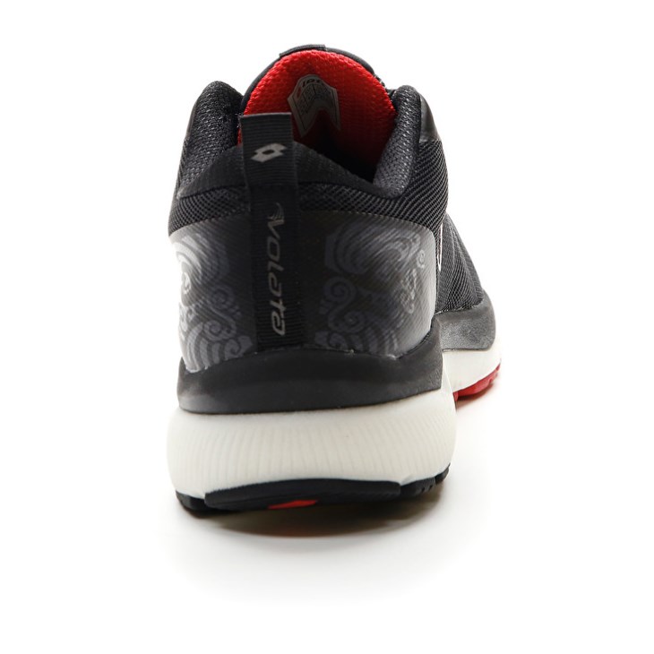 Zapatillas Running Lotto Volata Hyperpulse 100 Hombre Negras Rojas | FH478737T4