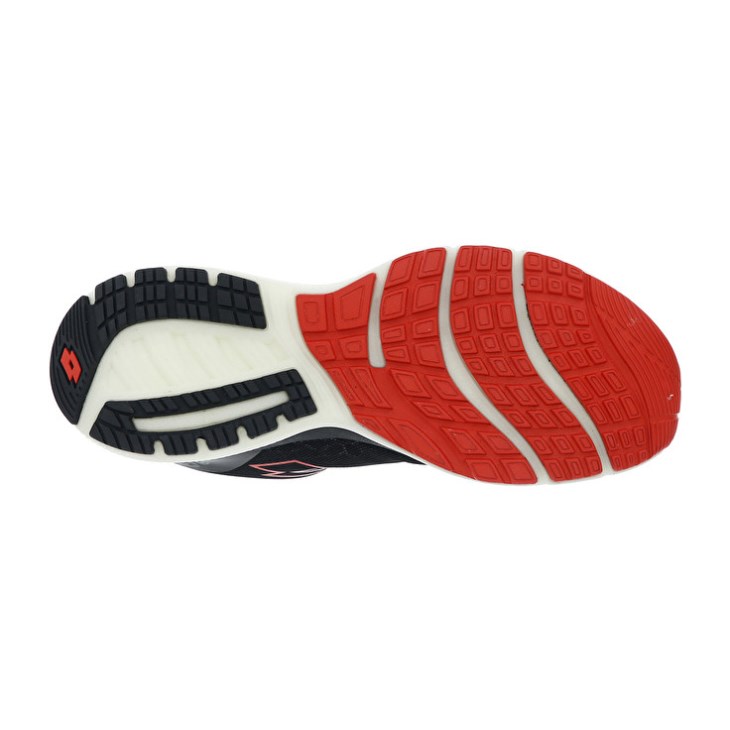 Zapatillas Running Lotto Volata Hyperpulse 100 Hombre Negras Rojas | FH478737T4
