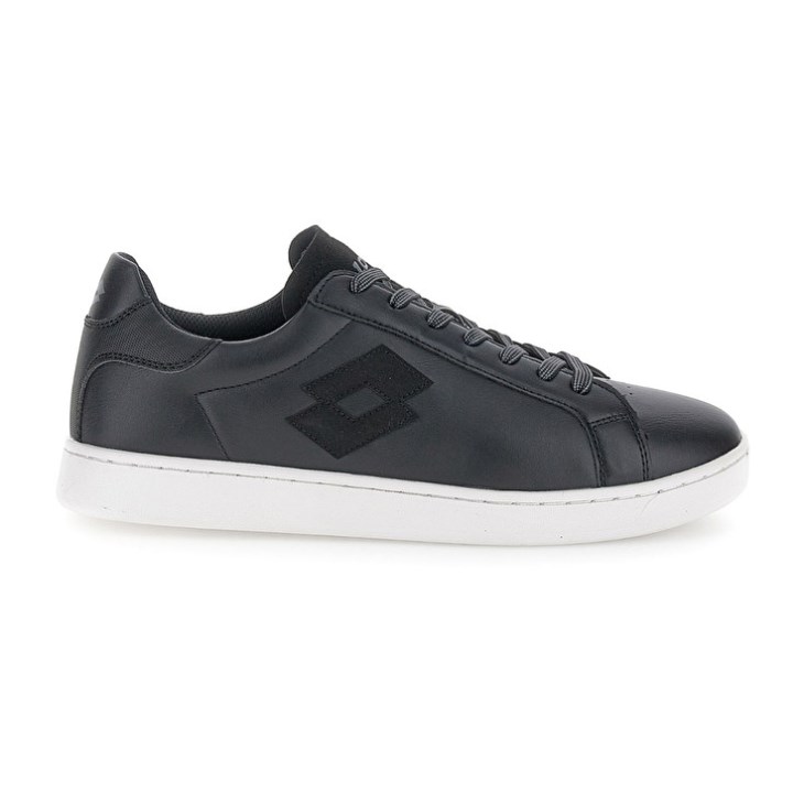 Zapatillas Tenis Lotto 1973 AMF Evo VII Hombre Negras | YL300670X4