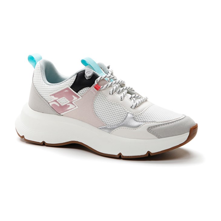 Zapatillas Tenis Lotto Antares AMF W Mujer Blancas Gris | MY803410W7