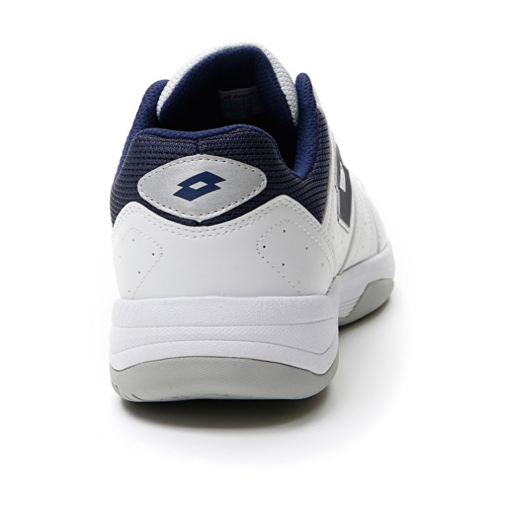 Zapatillas Tenis Lotto Court Logo AMF XIX Hombre Blancas Azules | IU139113Z6
