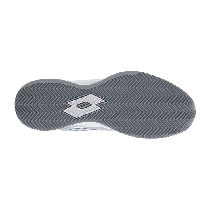 Zapatillas Tenis Lotto Mirage 100 CLY Hombre Blancas Gris Oscuro Plateadas | IM363386H1