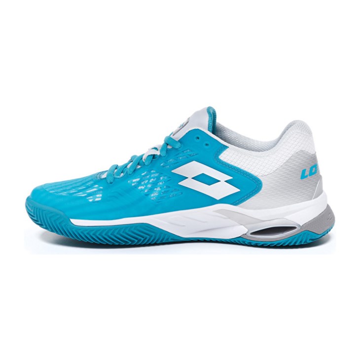 Zapatillas Tenis Lotto Mirage 100 CLY W Mujer Azules Blancas Plateadas | SQ921022S5