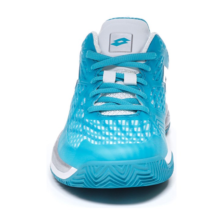 Zapatillas Tenis Lotto Mirage 100 CLY W Mujer Azules Blancas Plateadas | SQ921022S5