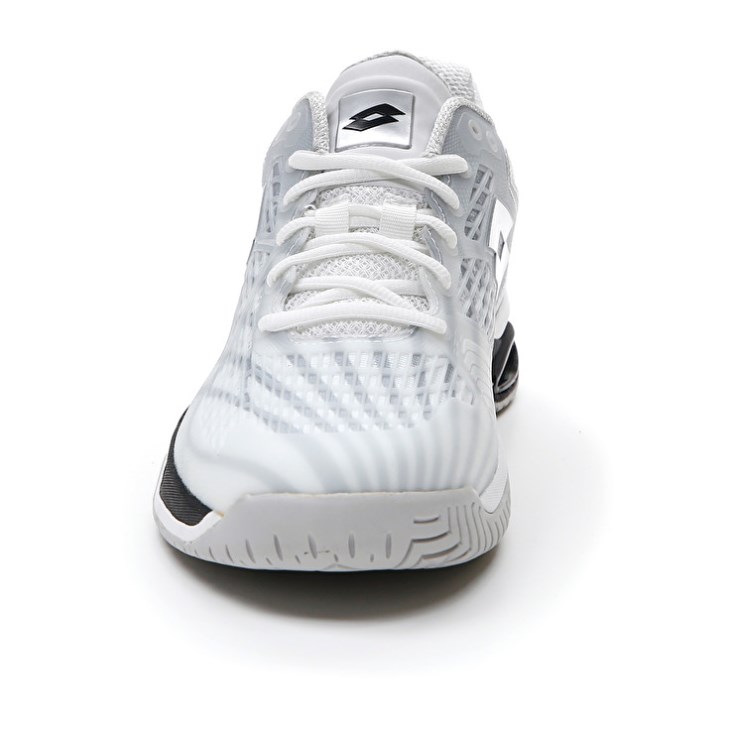 Zapatillas Tenis Lotto Mirage 100 SPD Hombre Blancas Negras Plateadas | TG981598Q5