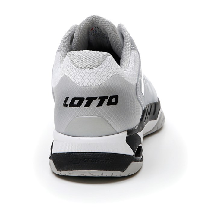 Zapatillas Tenis Lotto Mirage 100 SPD Hombre Blancas Negras Plateadas | TG981598Q5