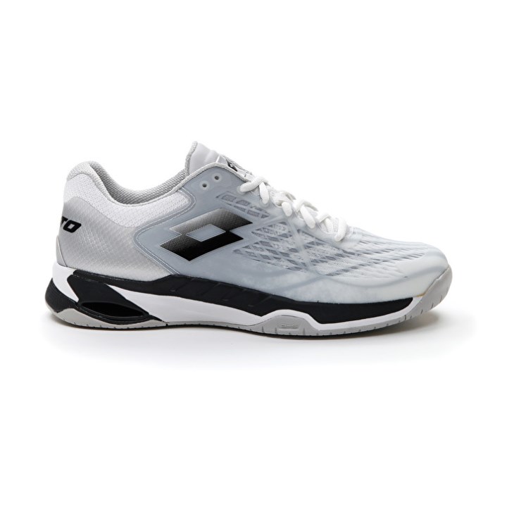 Zapatillas Tenis Lotto Mirage 100 SPD Hombre Blancas Negras Plateadas | TG981598Q5