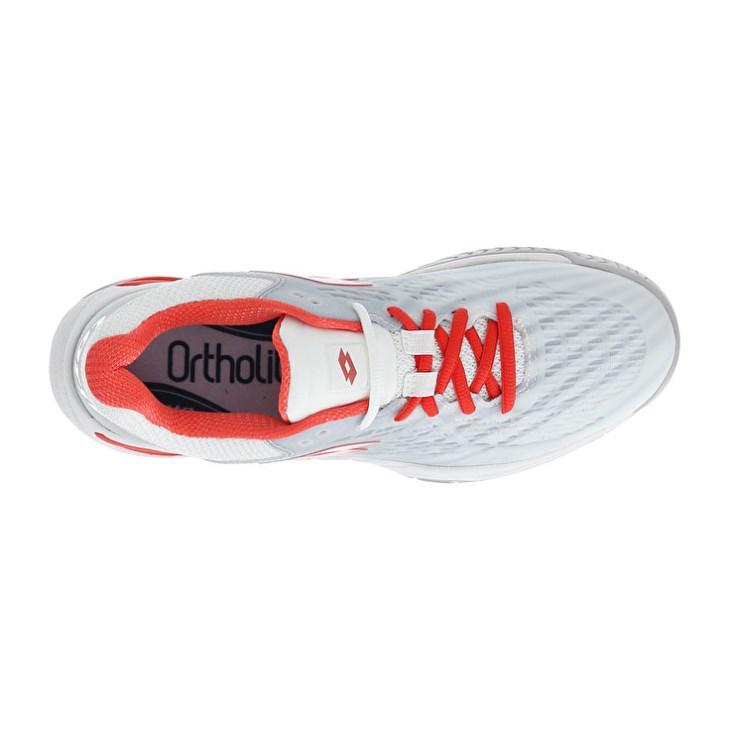 Zapatillas Tenis Lotto Mirage 100 SPD W Mujer Blancas Rojas | VO826432Y4