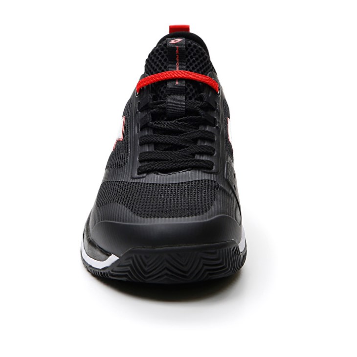 Zapatillas Tenis Lotto Mirage 200 CLY Hombre Negras Blancas Rojas | XR691119I7
