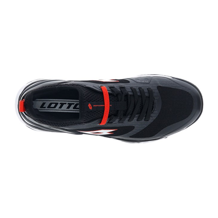 Zapatillas Tenis Lotto Mirage 200 CLY Hombre Negras Blancas Rojas | XR691119I7