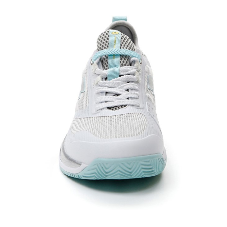 Zapatillas Tenis Lotto Mirage 200 CLY W Mujer Blancas Plateadas Azules | WR084198D2
