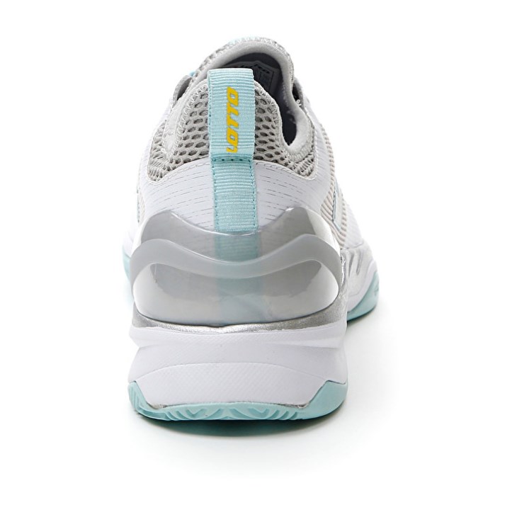 Zapatillas Tenis Lotto Mirage 200 CLY W Mujer Blancas Plateadas Azules | WR084198D2