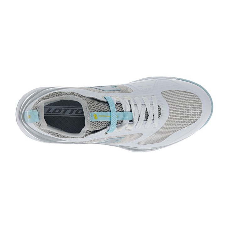 Zapatillas Tenis Lotto Mirage 200 CLY W Mujer Blancas Plateadas Azules | WR084198D2