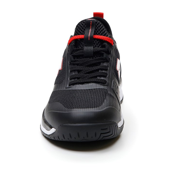 Zapatillas Tenis Lotto Mirage 200 SPD Hombre Negras Blancas Rojas | DN805040Q8