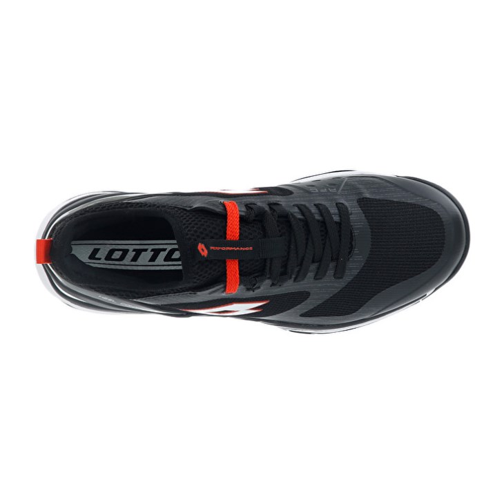 Zapatillas Tenis Lotto Mirage 200 SPD Hombre Negras Blancas Rojas | DN805040Q8
