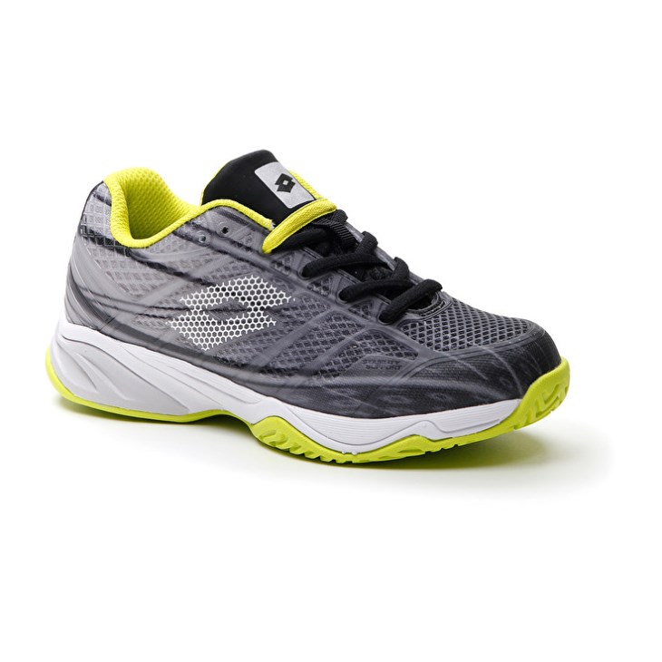 Zapatillas Tenis Lotto Mirage 300 ALR JR Niños Negras Blancas Verde | VL195359A2