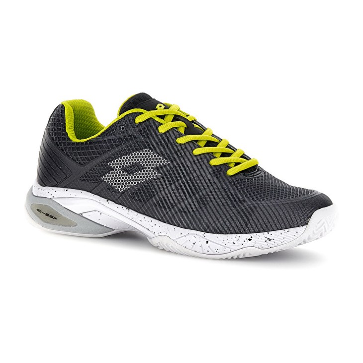 Zapatillas Tenis Lotto Mirage 300 III CLY Hombre Negras Blancas Verde | NE275327A9