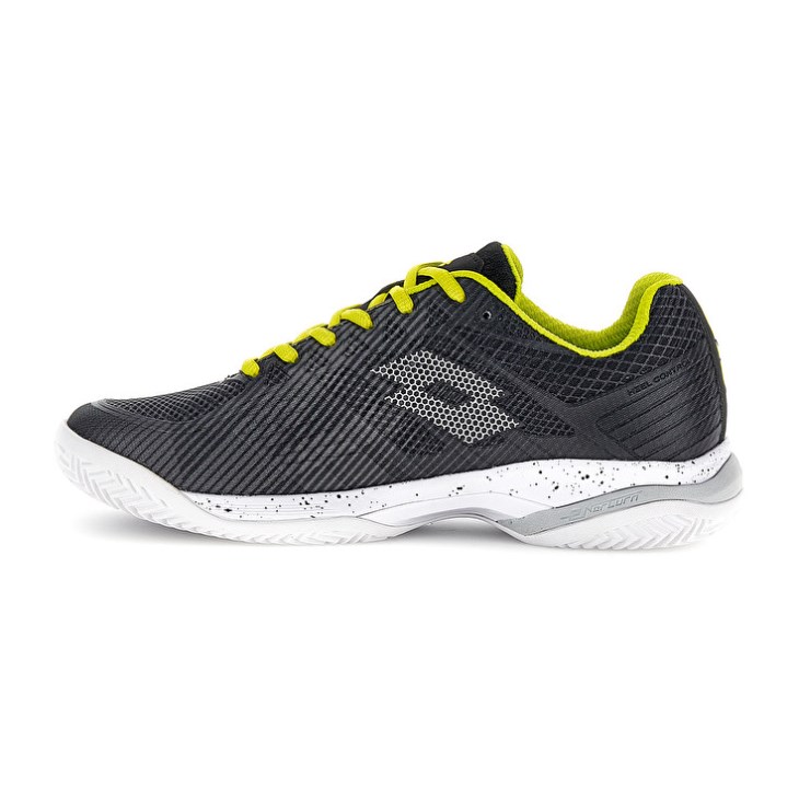 Zapatillas Tenis Lotto Mirage 300 III CLY Hombre Negras Blancas Verde | NE275327A9