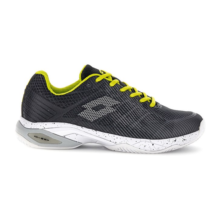 Zapatillas Tenis Lotto Mirage 300 III CLY Hombre Negras Blancas Verde | NE275327A9