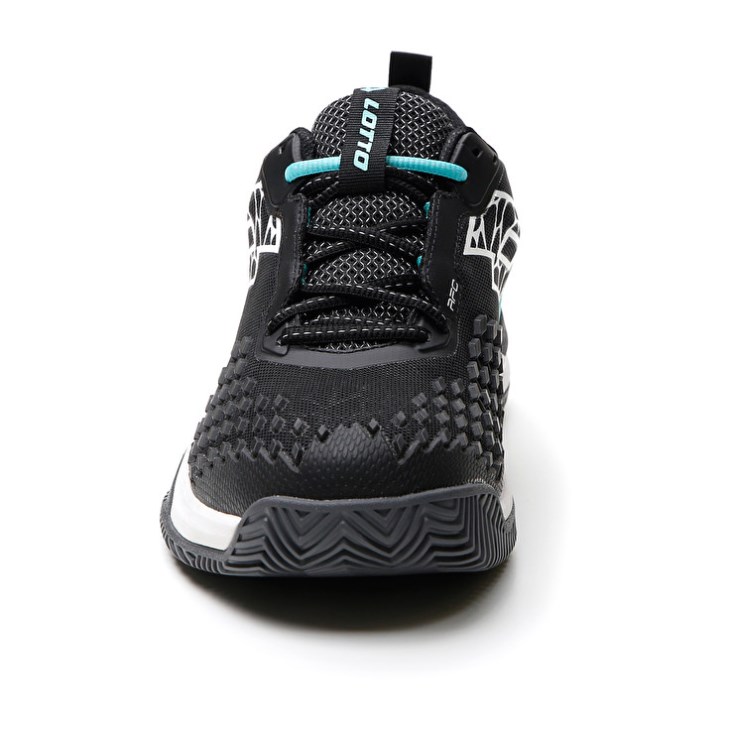Zapatillas Tenis Lotto Raptor Hyperpulse 100 CLY Hombre Negras Blancas Verde | DQ592189U8