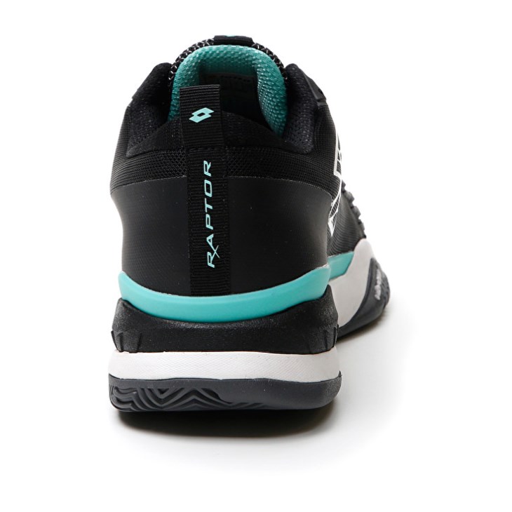 Zapatillas Tenis Lotto Raptor Hyperpulse 100 CLY Hombre Negras Blancas Verde | DQ592189U8