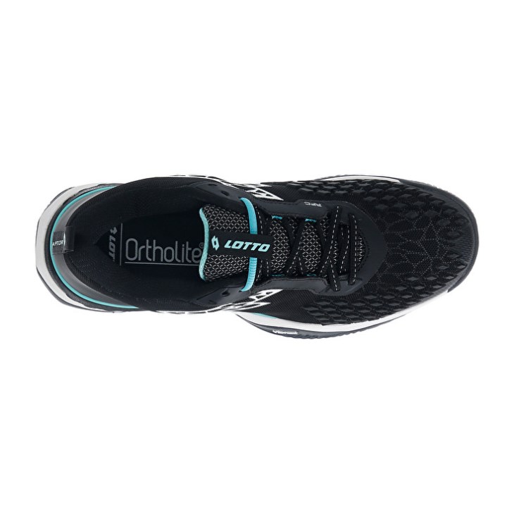 Zapatillas Tenis Lotto Raptor Hyperpulse 100 CLY Hombre Negras Blancas Verde | DQ592189U8