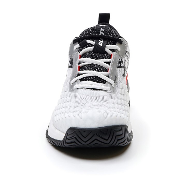 Zapatillas Tenis Lotto Raptor Hyperpulse 100 SPD Hombre Blancas Negras Rojas | MS992829Z7