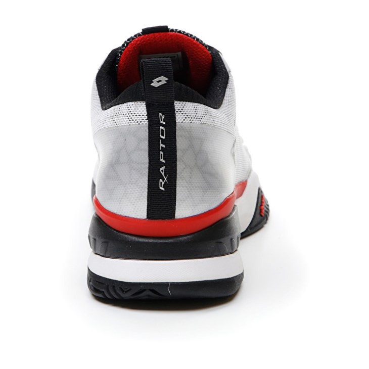 Zapatillas Tenis Lotto Raptor Hyperpulse 100 SPD Hombre Blancas Negras Rojas | MS992829Z7