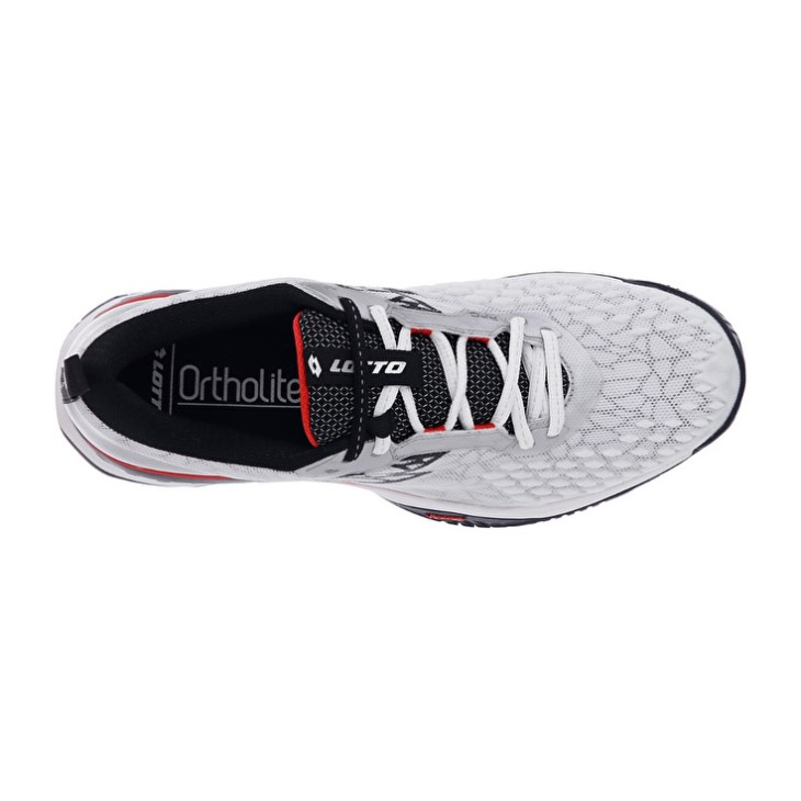 Zapatillas Tenis Lotto Raptor Hyperpulse 100 SPD Hombre Blancas Negras Rojas | MS992829Z7