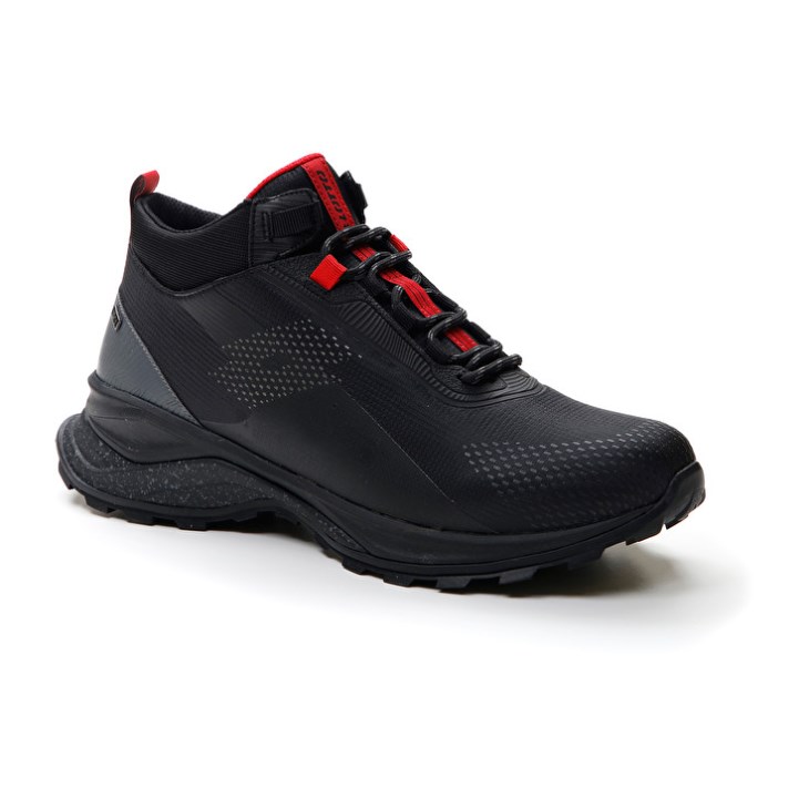 Zapatillas Trail Running Lotto Moonrun 300 II Mid HD Hombre Negras | HL694369X1