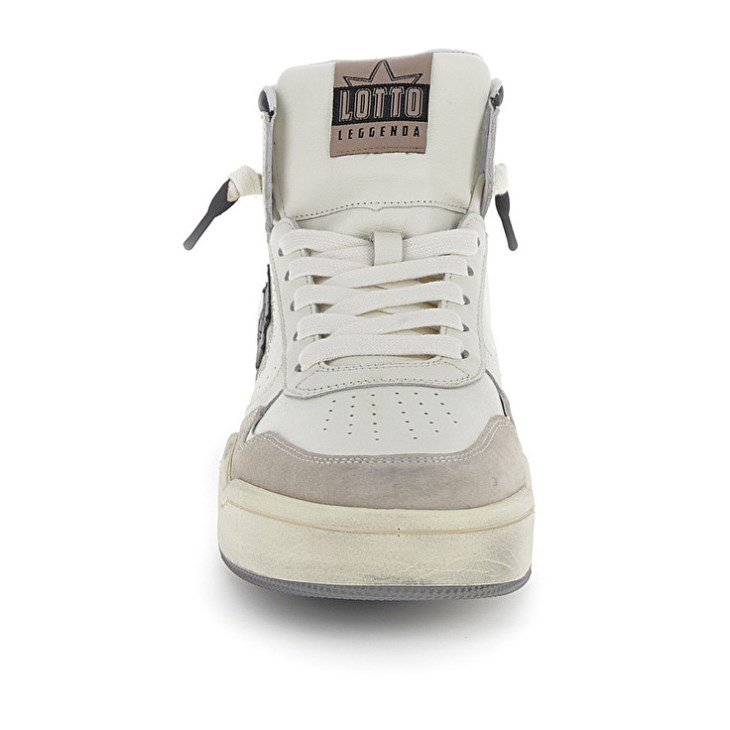 Zapatillas de Baloncesto Lotto Hoop Stars High Suede Hombre Blancas | FN101430U8