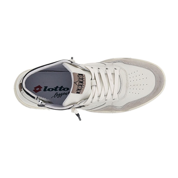 Zapatillas de Baloncesto Lotto Hoop Stars High Suede Hombre Blancas | FN101430U8