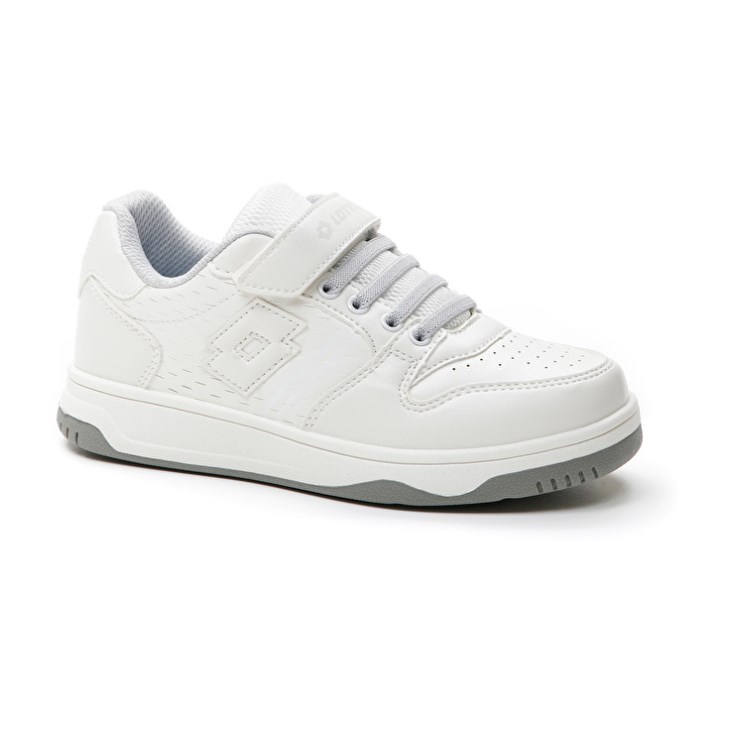 Zapatillas de Baloncesto Lotto Rocket AMF II Lth CL S Niños Blancas | HQ709780D1