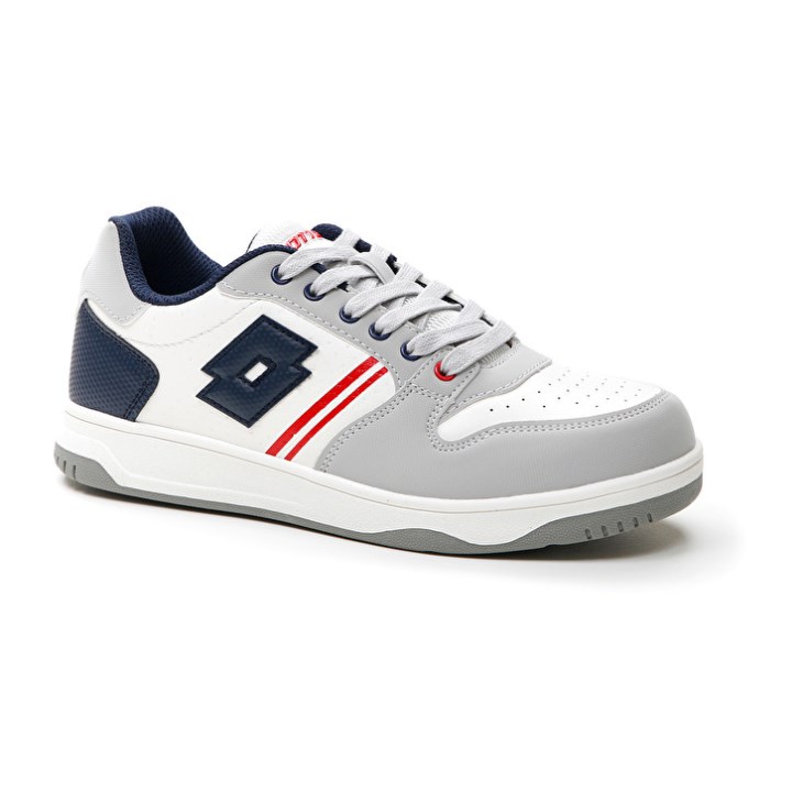 Zapatillas de Baloncesto Lotto Rocket AMF II JR Niños Blancas Azul Marino | SB181468E5
