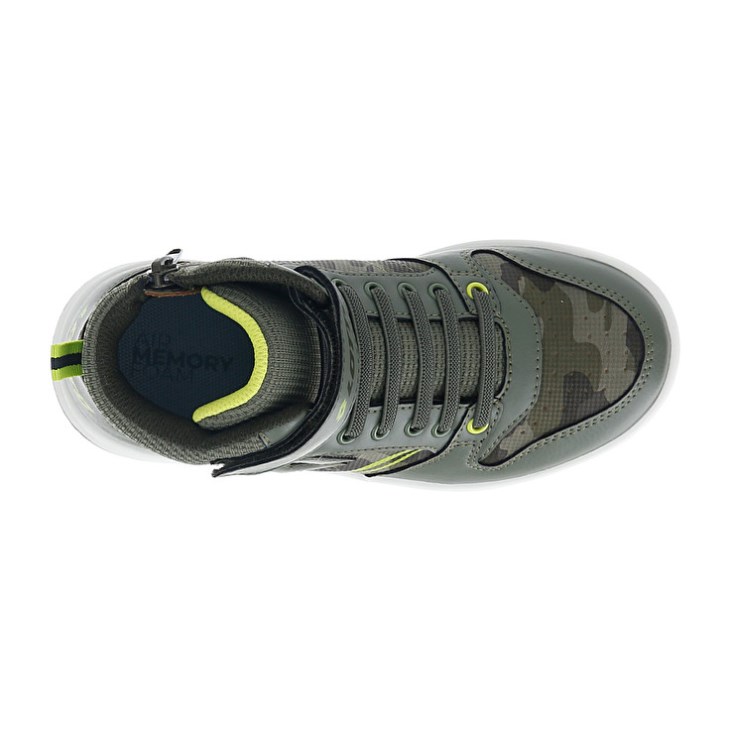 Zapatillas de Baloncesto Lotto Rocket AMF III Mid Camo CL S Niños Verde Oliva Camuflaje | SF768766D5