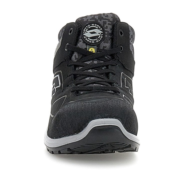 Zapatos Seguridad Lotto Hit 200 Mid S3 ESD Hombre Negras | FZ563946C0