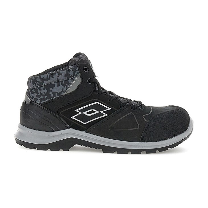 Zapatos Seguridad Lotto Hit 200 Mid S3 ESD Hombre Negras | FZ563946C0
