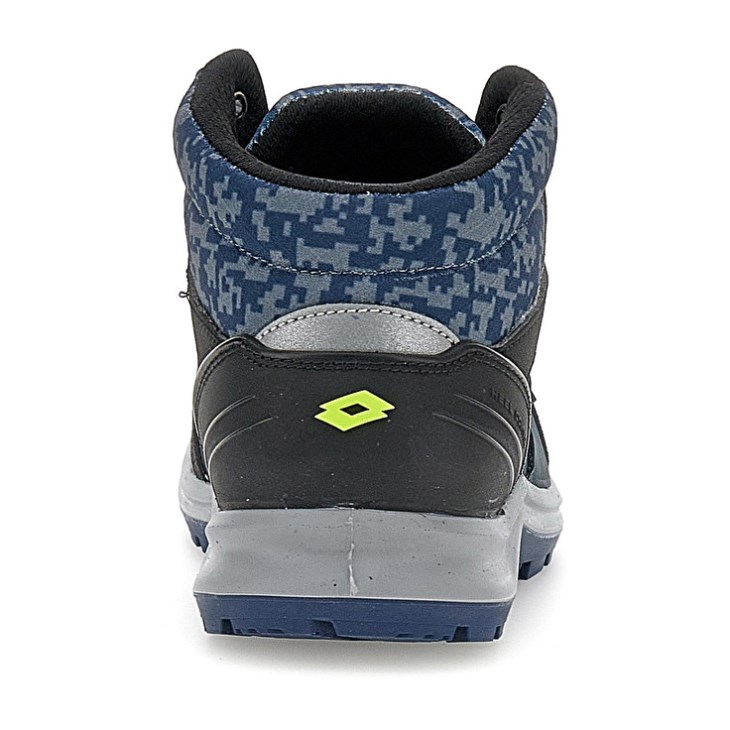 Zapatos Seguridad Lotto Hit 200 Mid S3 Hombre Azules Negras Verde | CB899289Y1