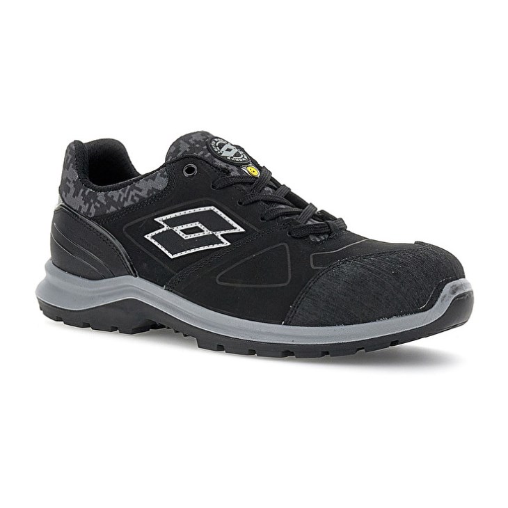 Zapatos Seguridad Lotto Hit 200 S3 ESD Hombre Negras | EV527192E2
