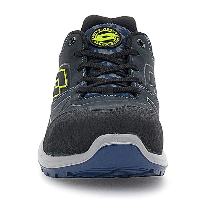 Zapatos Seguridad Lotto Hit 200 S3 Hombre Azules Negras Verde | FX702890T2