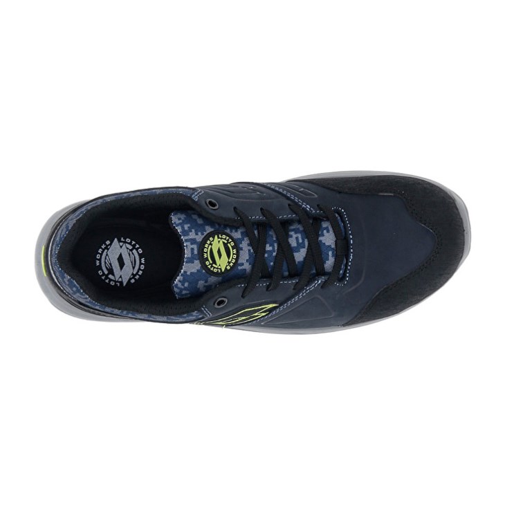 Zapatos Seguridad Lotto Hit 200 S3 Hombre Azules Negras Verde | FX702890T2